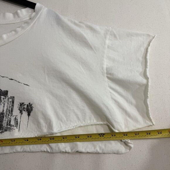Free People X Vintage Souls Destination Extreme Los Angeles Crop Top Size XS - Picture 7 of 9